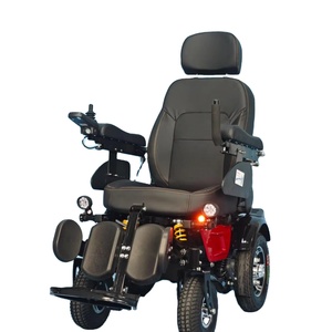 Motorized Offroad Electric Wheelchair for Disabled People Stability Reclining Function Shock Absorption Orthotics Rehabilitation
