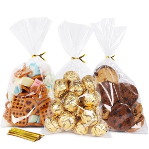 Bolsas de celofán, bolsas de regalo transparentes con lazos torcidos para favores de fiesta, galletas de graduación de Pascua, panadería - Product Image 3