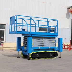 Plataforma Elevadora de Tijera Móvil Autopropulsada de 14 m, Articulada, Hidráulica, Eléctrica, con Capacidad de Carga de 320 kg y Antideslizante para Trabajos Aéreos - Product Image 4