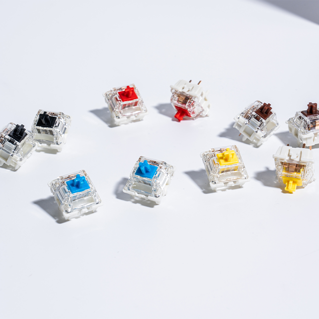 G Pro 3.0 Blue KS-9 Click 3/5 Pin 60g RGB SMD Pre-Lubed Transparent Top Gaming Mechanical DIY Hot Swap Keyboard Switch