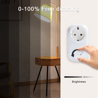 Bilihondim EU Interrupteur rotatif Triac avec variateur de lumière 200W, contrôle sans fil, installation facile, garantie 1 an, bouton 1A 30M