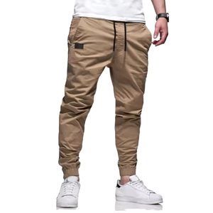 Pantalones Cargo informales de negocios personalizables para hombre, ropa informal estilo Hip Hop con múltiples bolsillos, pantalones <span class=keywords><strong>vaqueros</strong></span> medios XL, patrón de Jogger frontal plano - Product Image 2