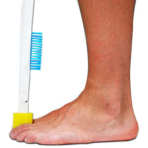 Spazzola per Piedi da Doccia, Strumento per la Cura delle Dita dei Piedi con Manico Lungo KMINA K40008 - Product Image 1