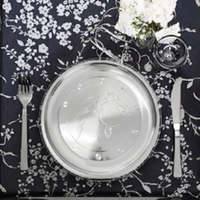 Assiette en acier inoxydable avec motif incrusté d'or, écologique, qualité alimentaire, style américain, pour dîner scolaire, familial ou de fête, fabriquée en Chine