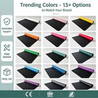 Yoga-Matte Hochwertige PU-Yogamatten für Individuelles Logo 185cm Länge 3200g Gewicht Schweißabsorbierend Rutschfest Fitness Sport
