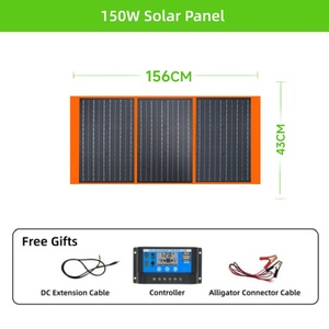 <span class=keywords><strong>Kit</strong></span> de panneaux solaires pliables 60W-500W, efficacité 21%, monocristallin noir portable, pour la recharge de téléphones, ordinateurs portables, banques d'alimentation, <span class=keywords><strong>camping</strong></span>, <span class=keywords><strong>camping</strong></span>-<span class=keywords><strong>car</strong></span>, marine - Product Image 5