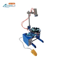 Positionneur rotatif motorisé automatique pour soudage de tuyaux, à petite bride, avec mandrin vertical de 400 mm, support de torche pneumatique et capacité de 200 kg