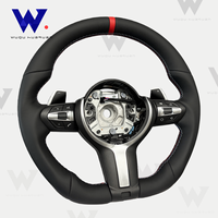 Volant sport en cuir pleine fleur pour BMW M3 M4 M5 M6 F30 F10 F15 F36 F20 F22 E71 E81 E82 E84 E87 E90 E91 E92 X1 X2 X3 X4 X5 X6
