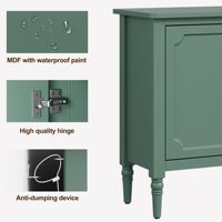 Armoire de rangement Combohome avec 2 portes et 3 tiroirs, buffet de style mid-century avec étagères réglables