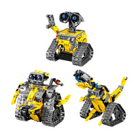 Juego de Bloques de Construcción de Robots con Control Remoto por Aplicación, Programable, para Niños, 2.4G, 3 en 1, Rompecabezas, Coche Acrobático, Juguete Educativo