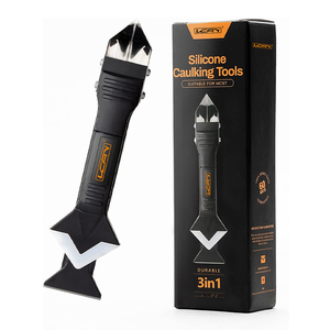 3-in-1 Hướng dẫn sử dụng caulking công cụ OEM hỗ trợ caulk Remover và kính keo góc scraper cho bồn rửa nhà bếp Doanh bao bì trong hộp - Product Image 1