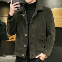 M-6XL 2023 hiver nouveau manteau en laine d'agneau revers ample chaud hommes vêtements d'extérieur mode décontracté épaissir mâle peut être porté des deux côtés veste
