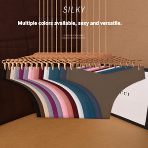 Pantalones brasileños sin costuras para mujer, lencería transpirable de <span class=keywords><strong>alta</strong></span> elasticidad, Tanga fina de seda helada, bragas de <span class=keywords><strong>Bikini</strong></span> de cintura baja - Product Image 4