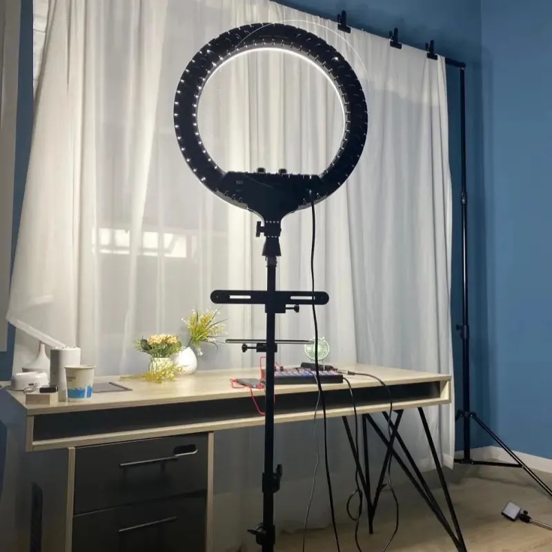 The lowest price on the market for live photography fill light LED live broadcast ring light with bracket + 210cm tripod