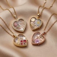 Colliers avec pendentifs cœur personnalisables pour chaque instant, breloques DIY, colliers avec pendentifs cœur personnalisables avec initiales pour maman