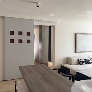 Porte Fantôme en Bois Massif Vintage Rail <span class=keywords><strong>Invisible</strong></span> Glissière Dissimulée Design Style Moderne Imperméable pour l'Application de la Chambre Intérieure - Product Image 3