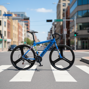 Bicicleta de Carretera y Ciudad <span class=keywords><strong>ECHO</strong></span> BB051 de Fibra de Carbono, 21/24/27/30 Velocidades, Manillar Curvo de 26 Pulgadas, Velocidad Variable, Frenos V Dobles, Carga Máxima 120 kg - Product Image 2