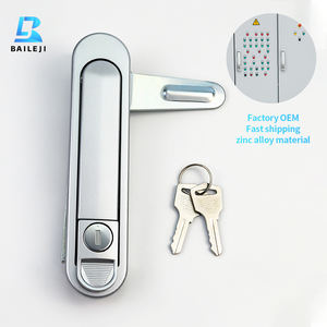 2 कुंजी औद्योगिक फ्लश लीवर संपीड़न के साथ उच्च गुणवत्ता वाले जस्ता मिश्र धातु पावर कैबिनेट लॉक - Product Image 1