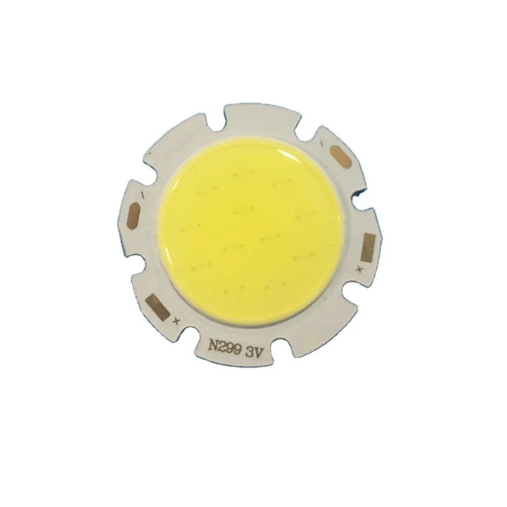 울트라 밝은 3V 28mm 라운드 Led Cob 칩 led 손전등