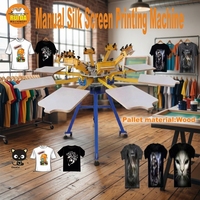 Máquina de Serigrafía Ruida OEM/ODM de 8 Colores y 8 Estaciones, Impresora Rotativa para Telas, Máquina de Impresión para Camisetas