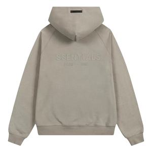 Sweat-shirts à capuche pour hommes, flocage couleur avoine foncé, extensibles, coupe oversize, avec motifs 3D en silicone, et pantalon pour hommes - Product Image 5