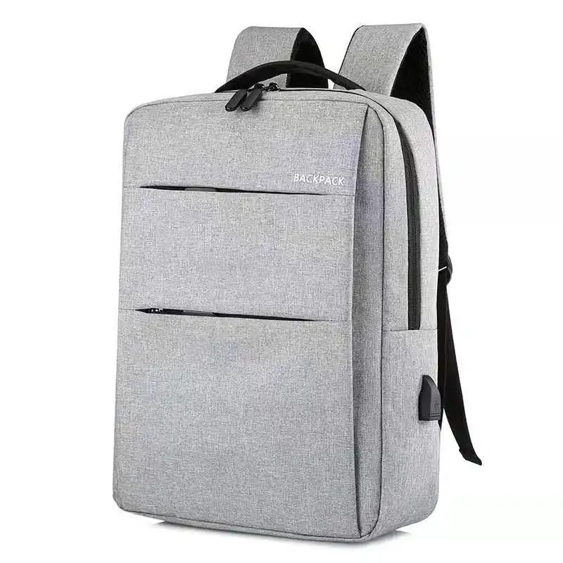 Usb Charger Polyester Man Female 16inch Rolltop Laptop Backpack with USB charger for University