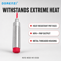 Capteur de Proximité Inductif Domenzi M30 Résistant à la Chaleur Haute Température 15mm NPN NC IP67 120°C pour l'Automatisation Industrielle