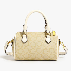 Sac bandoulière décontracté pour femme, style occidental, avec fermeture éclair, portable, texture raffinée, design géométrique, classique et tendance, au design simple et unique - Product Image 3