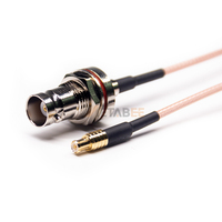 Câble coaxial RF BNC femelle droite vers MCX mâle RG316 RG174 RG179 traversant un panneau 75 Ohm 15cm IP55