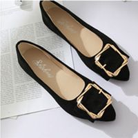 Chaussures pour femmes, nouveau style automne 2025, bout pointu, boucle carrée en métal, talons compensés tendance et décontractés