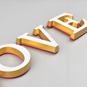 Letreros LED de Fabricación 3D Personalizados, <span class=keywords><strong>Letras</strong></span> Metálicas Retroiluminadas, Diseño de Montaje en Pared Flotante, para Sede Corporativa, Hoteles, Decoración IPX7 - Product Image 3