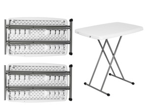 Toptan HDPE plastik katlanır masalar, basit açık taşınabilir yükseklik ayarlanabilir masalar toptan katlanır masalar - Product Image 2