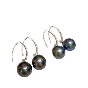 Accessoires en perles DIY, plateau vide pour boucles d'oreilles en argent S925 avec perles rondes de 8 à 13 mm, bijoux en argent tendance, crochet d'oreille - 21296 - Product Image 5