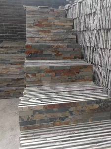 Panneaux de revêtement mural extérieur en ardoise naturelle de conception moderne, écologiques, durables, 15x60 cm, antiacides, pour villa, carrelage culturel extérieur - Product Image 4