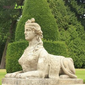 Onlyart Diseño y estatuas de <span class=keywords><strong>esfinge</strong></span> de animales de piedra tallada a mano <span class=keywords><strong>egipcia</strong></span> de mármol negro grande hecho a medida para la venta decoración pública al aire libre - Product Image 6