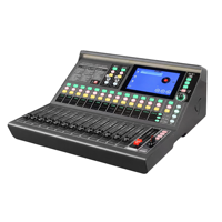 Console de mixage numérique professionnelle MX16 à 16 entrées avec 6 sorties AUX, interface audio USB et écran capacitif de 7 pouces