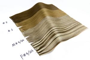 डबल खींचा यूरोपीय वर्जिन मानव बाल सिल्की सीधी बनावट एकल-हाथ के उच्चतम लंबे अनुपात के लिए सभी रंग - Product Image 2