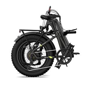 Vélo Électrique Pliable <span class=keywords><strong>Tout</strong></span>-Terrain à Gros Pneus 20x4" Puissant Vélo Électrique <span class=keywords><strong>Tout</strong></span>-Terrain Montagne Neige Plage - Product Image 2