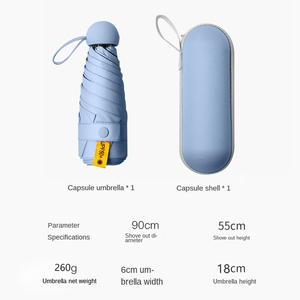 Anti-UV Mini Capsule Petit Parapluie Poche Soleil et Protection Ultraviolet <span class=keywords><strong>Parasol</strong></span> Paraguas - Product Image 4
