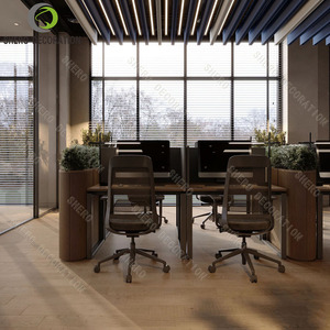 Modern Office Furniture Set High Quality Modern Wooden Workstation Desk Office Furniture For Company Showroom - Product Image 3