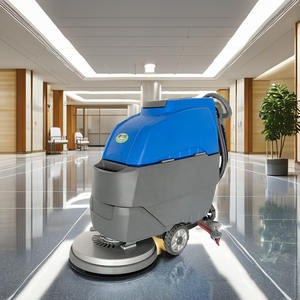 Industrial Factory Workshop Hand-Pushed <b>Floor</b> Scrubber Machine Plastic Commercial Garage <b>Floor</b> Cleaning - Product Image 5