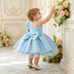 MQATZ ODM Vestito Estivo per Bambine con Design Floreale, Abito da Festa di Compleanno per <span class=keywords><strong>Bambina</strong></span> di 1 Anno AL3102XZ - Product Image 4