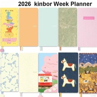 Agenda de poche 2026, planificateur hebdomadaire, mensuel et annuel, carnet A5 A6, couverture souple, journal d'enregistrement de la vie, carnet de notes, gestion du temps