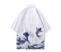Neue Modische Chinesische Traditionelle Kostümkleidung Seiden-Kimono Herren Streetwear Jacke