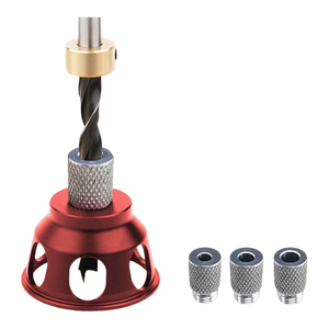 Localizador de perforaciones verticales para agujeros ciegos en carpintería, tabla de perforación de punto fijo para agujeros rectos, herramienta para instalación de muebles y bricolaje de cajas - Product Image 1