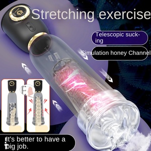 M001 Masturbator pria otomatis, pompa Penis TPE dengan getaran dan cangkir pesawat mainan seks dewasa untuk latihan peregangan grosir - Product Image 4