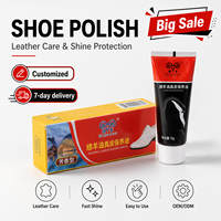 Betún para Zapatos de Alto Brillo 70g, Bálsamo para el Cuidado del Cuero con Aceite de Oveja Jinyang, Restaura la Superficie Opaca, Brillo Fácil de Limpiar