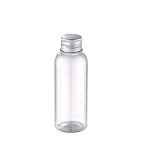 Récipients cosmétiques en plastique transparents vides de 30ml 50ml 100ml 150ml pour bouteille de sérum de lotion tonique liquide avec bouchon à vis en aluminium