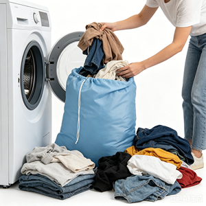 Heavy Duty Extra Large <b>Laundry</b> <b>Bag</b> with Adjustable Shoulder Strap Durable Nylon Drawstring Locking Closure - Product Image 4