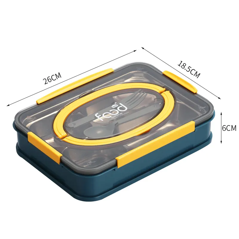 휴대용 스테인레스 스틸 도시락 식품 용기 도시락 상자 아이 Microwavable 단열 식사 준비 도시락 식기